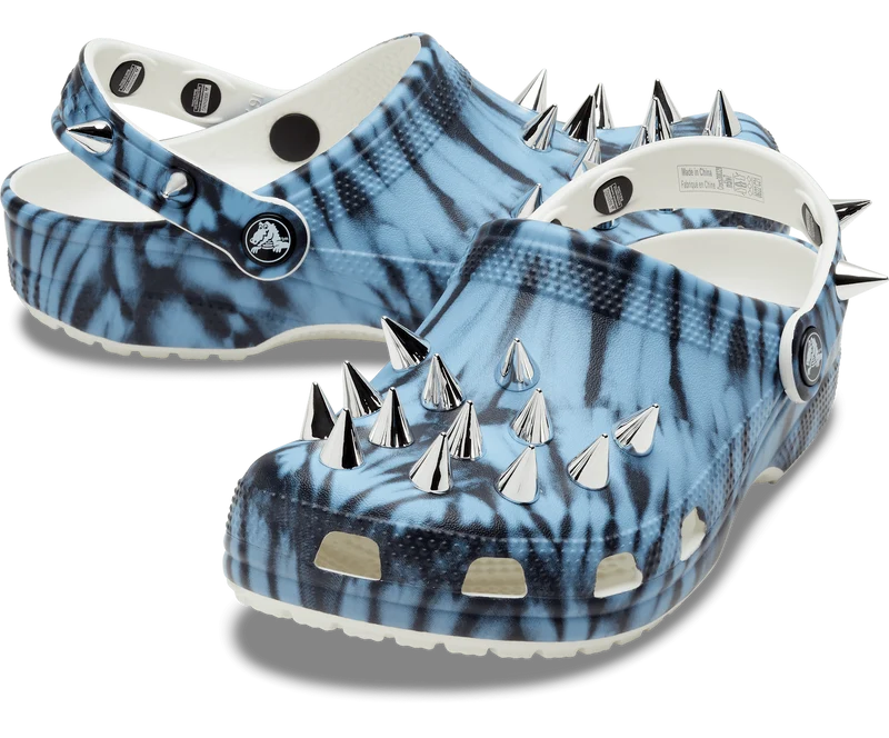 Crocs Unisex Classic Rebel Rebel Clog – Mehrfarbig / Weiß