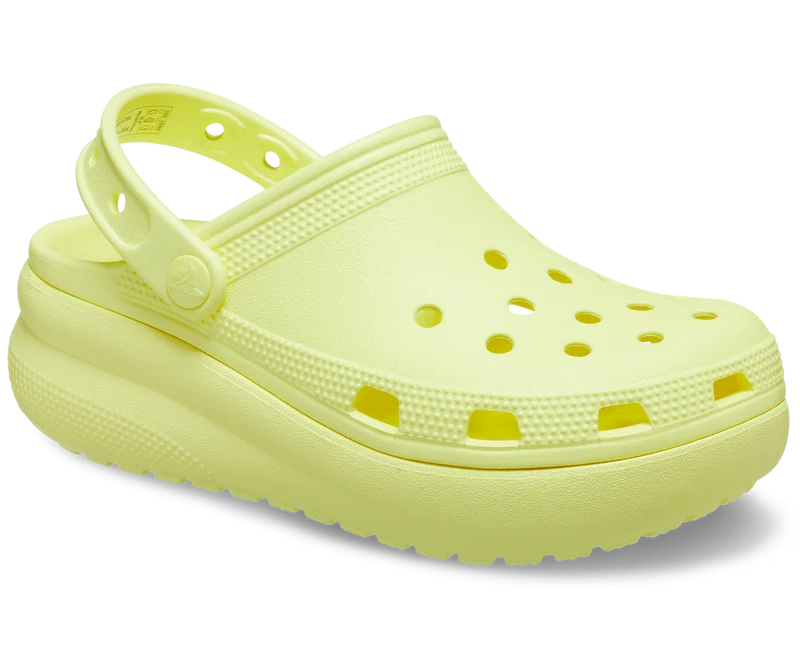 Crocs Klassischer Cutie-Plateau-Clog für Kinder – Schwefel