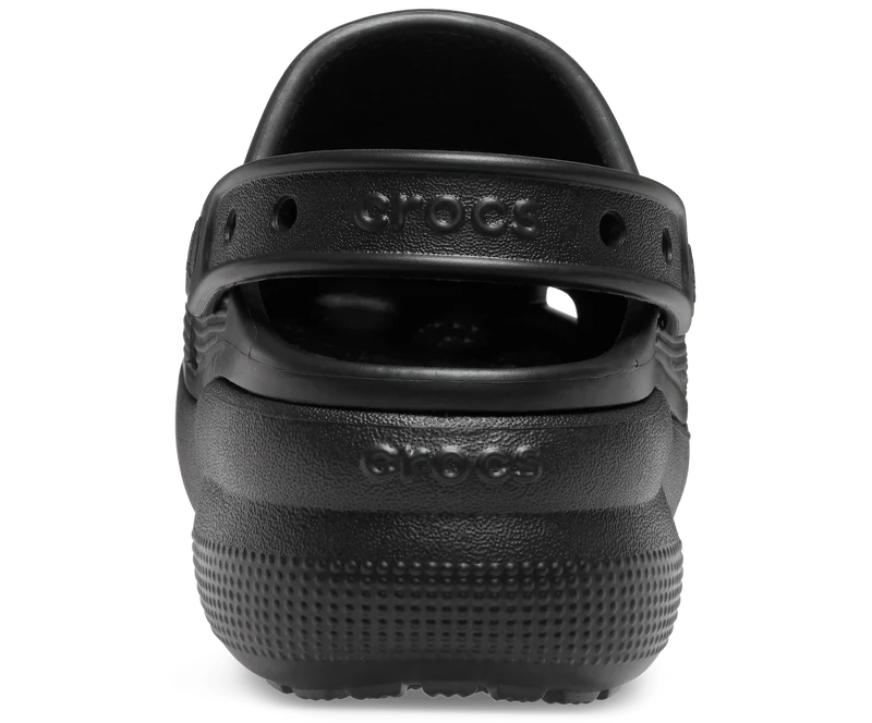Crocs Klassischer Cutie-Plateau-Clog für Kinder – Schwarz
