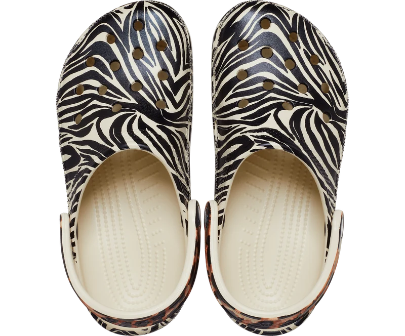 Crocs Unisex Classic Animal Remix Clog – Knochen / Multi