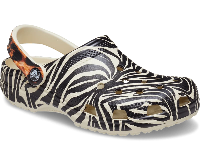 Crocs Unisex Classic Animal Remix Clog – Knochen / Multi