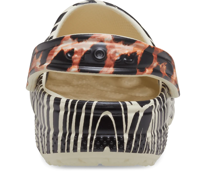 Crocs Unisex Classic Animal Remix Clog – Knochen / Multi
