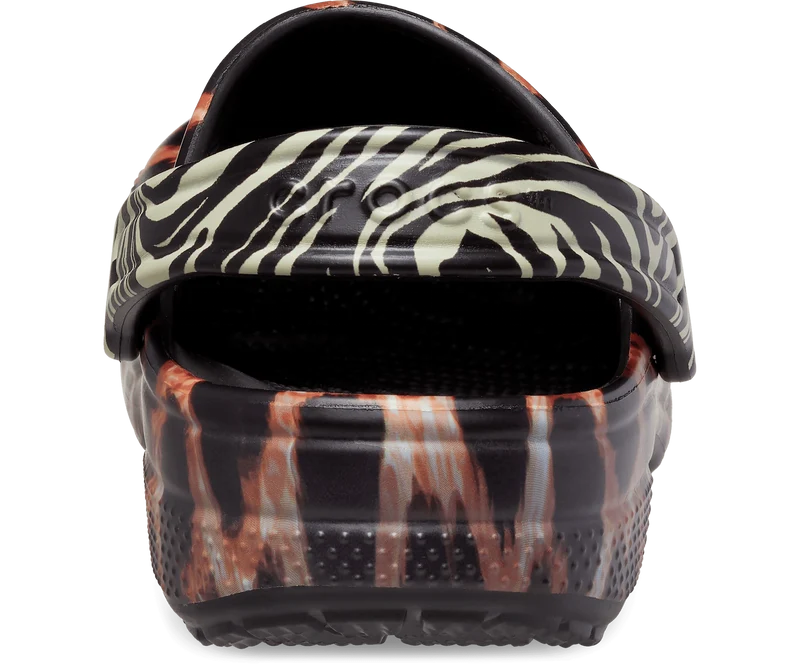 Crocs Unisex Classic Animal Remix Clog – Schwarz / Multi