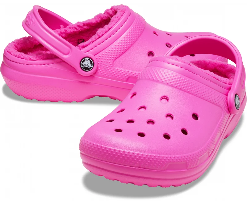 Crocs Unisex-Klassiker Lined Clog - Elektrisches Pink