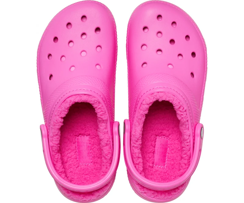 Crocs Unisex-Klassiker Lined Clog - Elektrisches Pink