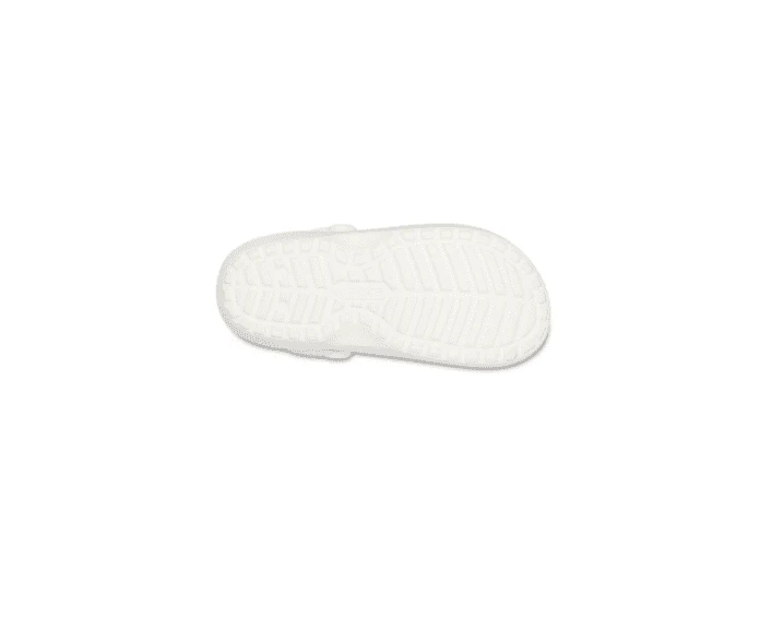 Crocs Unisex-Klassiker Lined Clog - Weiß / Grau