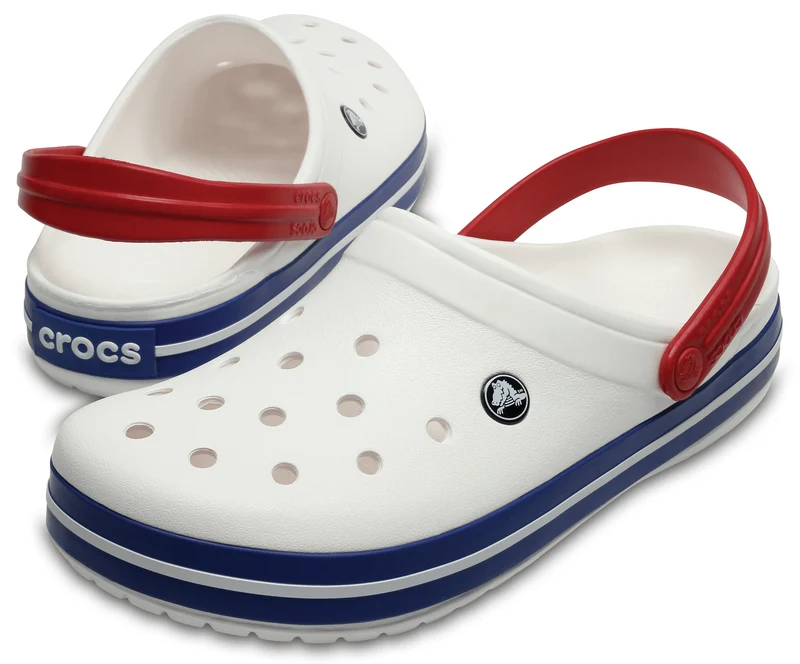 Crocs Unisex Crocband Clog – Weiß / Blau