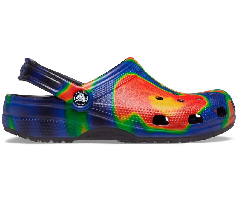 Crocs Unisex Classic Solarized Clog – Schwarz / Marineblau