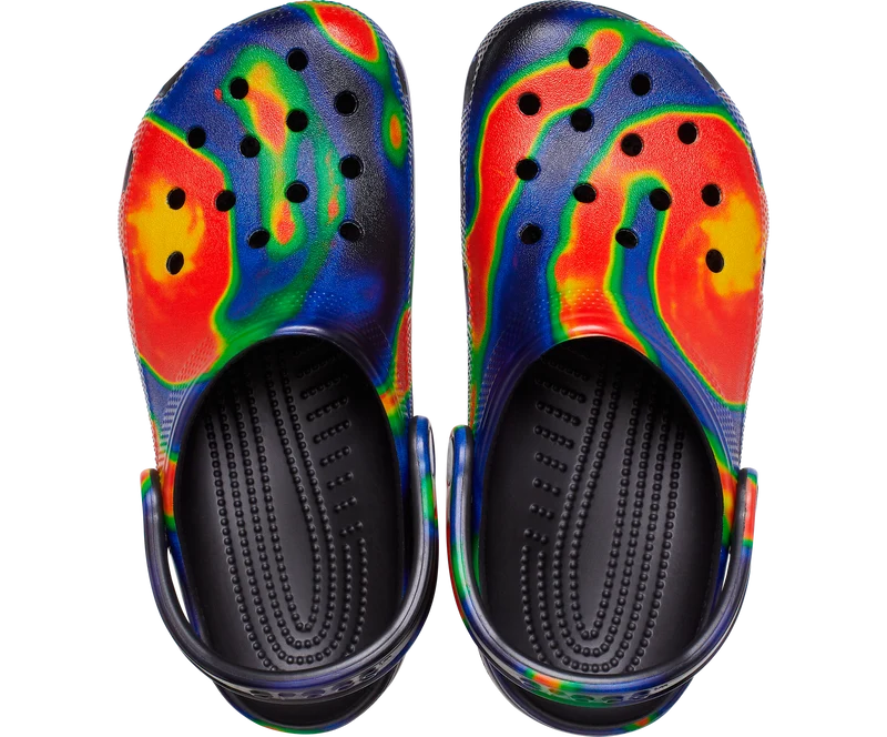 Crocs Unisex Classic Solarized Clog – Schwarz / Marineblau