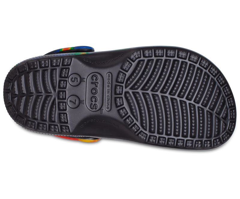 Crocs Unisex Classic Solarized Clog – Schwarz / Marineblau