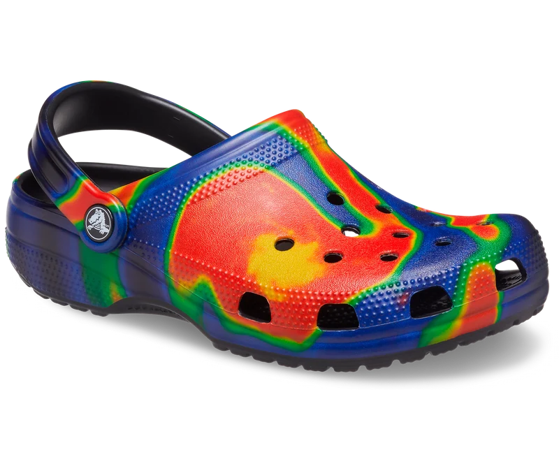Crocs Unisex Classic Solarized Clog – Schwarz / Marineblau