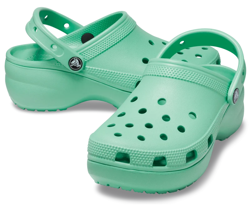 Crocs Klassischer Unisex-Plateau-Clog – Jade Stone