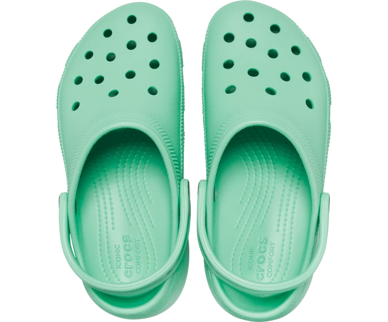 Crocs Klassischer Unisex-Plateau-Clog – Jade Stone