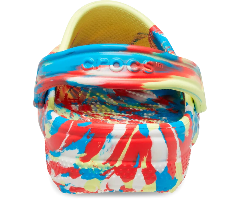 Crocs Klassischer Unisex-Marmor-Clog – Schwefel