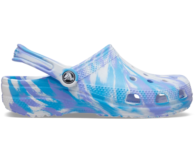 Crocs Klassischer Unisex-Clog aus Marmor – Oxygen