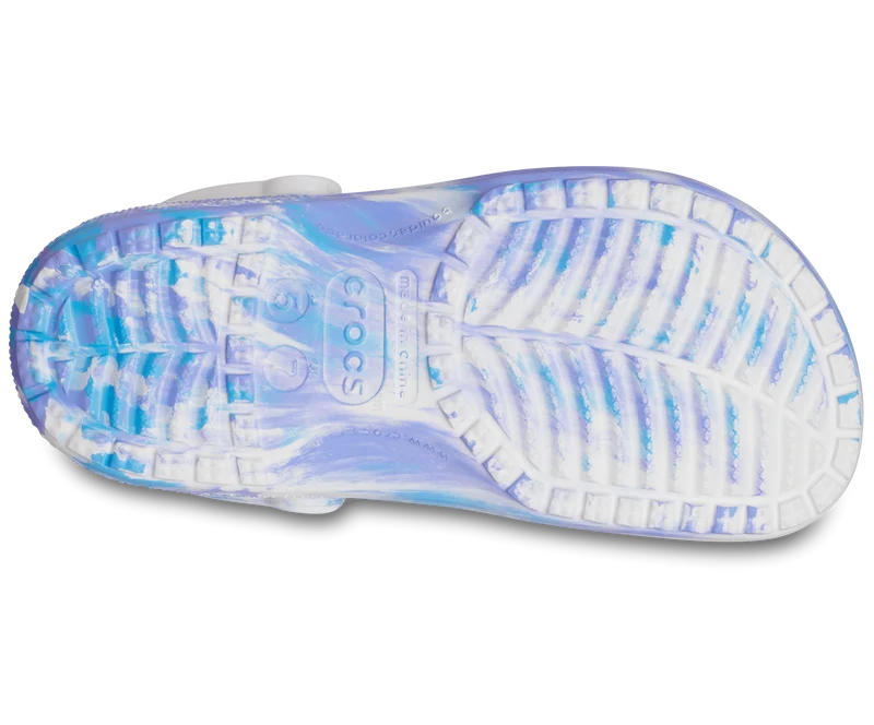 Crocs Klassischer Unisex-Clog aus Marmor – Oxygen