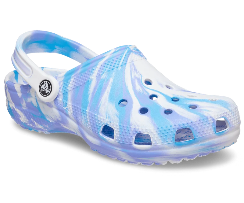 Crocs Klassischer Unisex-Clog aus Marmor – Oxygen