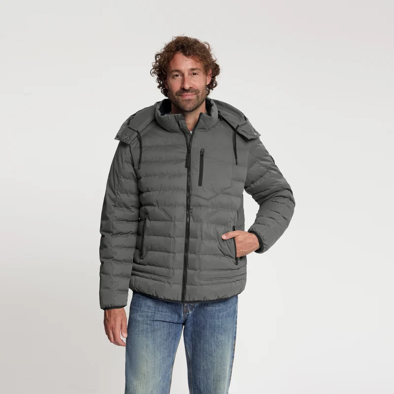 Solveig Herren – Daunen-Winterjacke – Wasserdicht – Grau