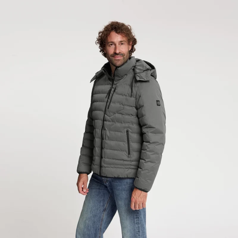 Solveig Herren – Daunen-Winterjacke – Wasserdicht – Grau