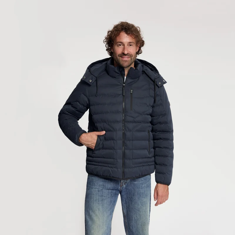 Solveig Herren – Daunen-Winterjacke – Wasserdicht – Marineblau