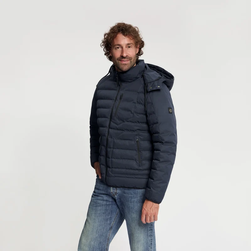 Solveig Herren – Daunen-Winterjacke – Wasserdicht – Marineblau