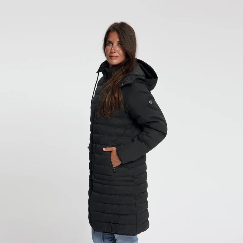 Saga Damen – Daunen-Winterjacke – Wasserdicht – Schwarz