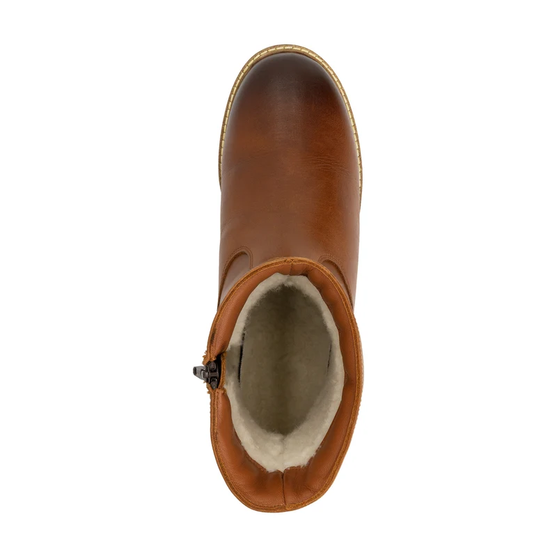 Travelin Odegard Herren – Winterstiefel – mit Wolle gefüttert – Cognac