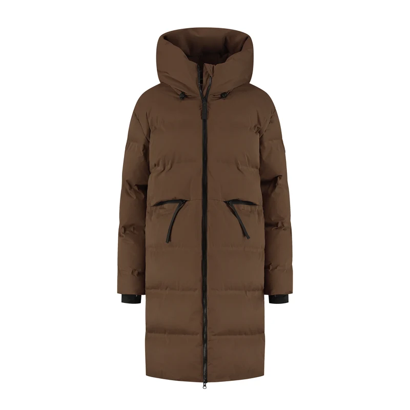 Odda Damen – Daunen-Winterjacke – Wasserdicht – Dunkelbraun