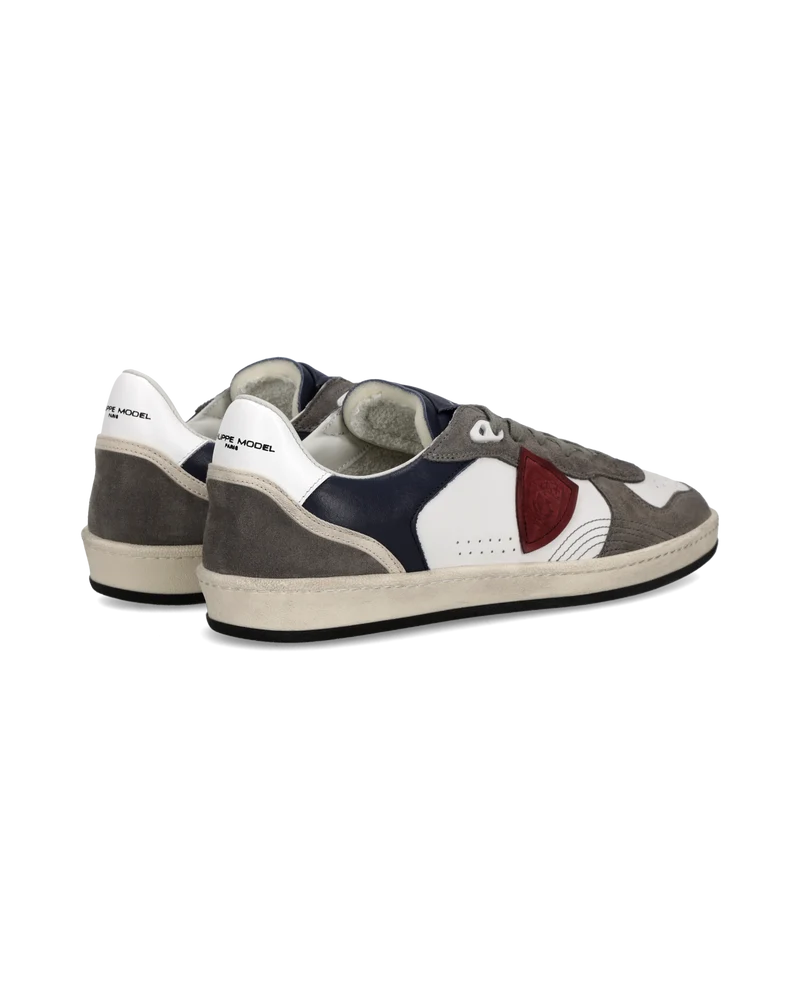 Sneakers Pgal Men, White Grey Blue