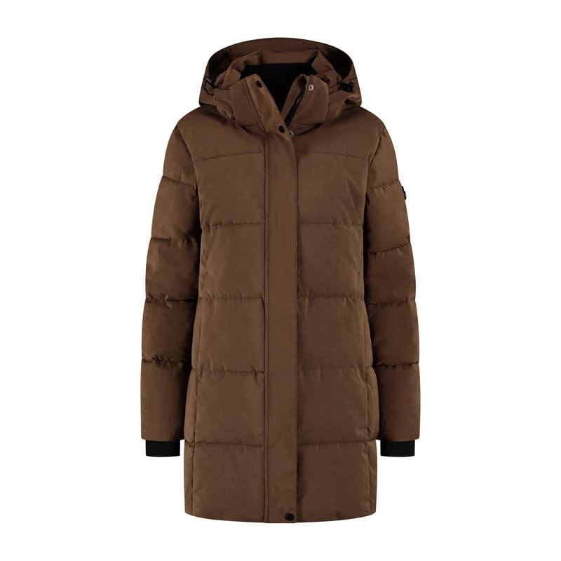 Astrid Damen – Daunen-Winterjacke – Wasserdicht – Dunkelbraun