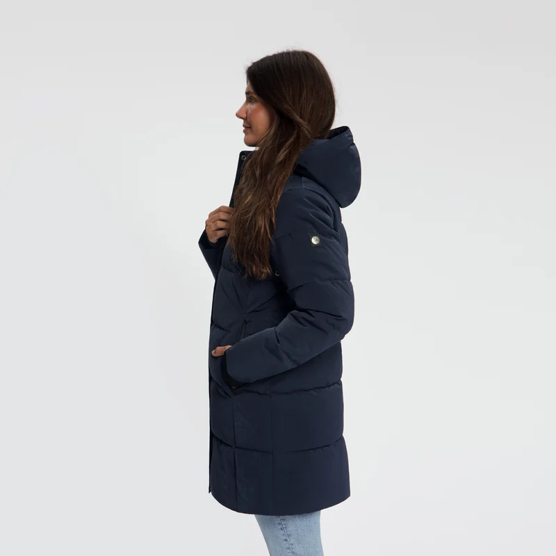 Astrid Damen – Daunen-Winterjacke – Wasserdicht – Marineblau