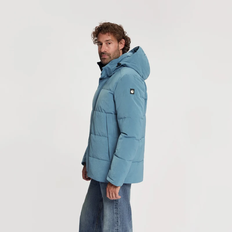 Asberg Herren – Daunen-Winterjacke – Wasserdicht – Blau