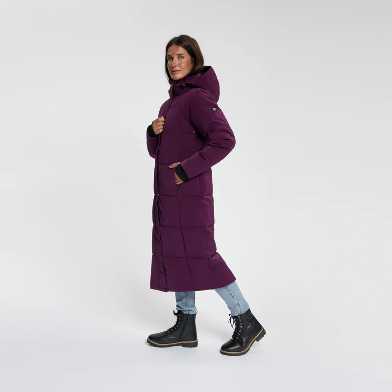 Andels Damen – Daunen-Winterjacke – Wasserdicht – Lila