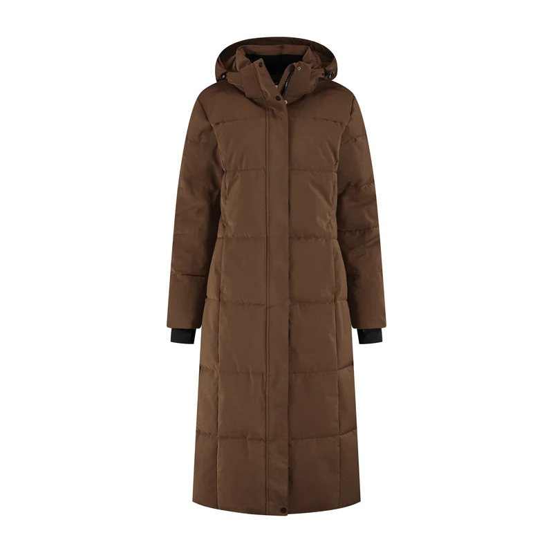 Andels Damen – Daunen-Winterjacke – Wasserdicht – Dunkelbraun