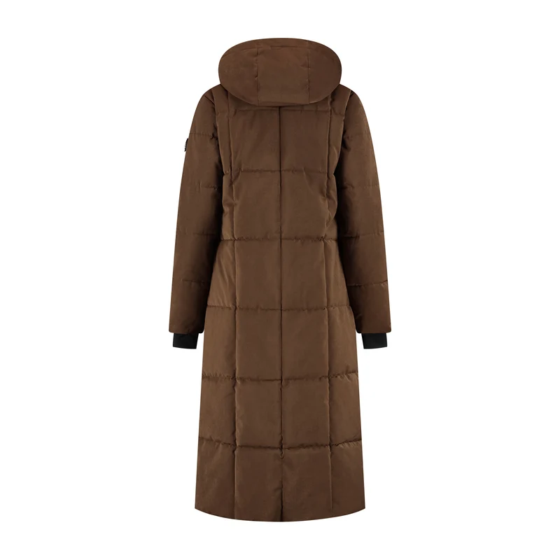 Andels Damen – Daunen-Winterjacke – Wasserdicht – Dunkelbraun
