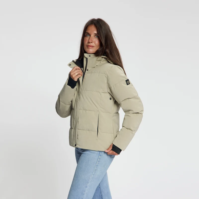 Agnes Damen – Daunen-Winterjacke – Wasserdicht – Hellbraun