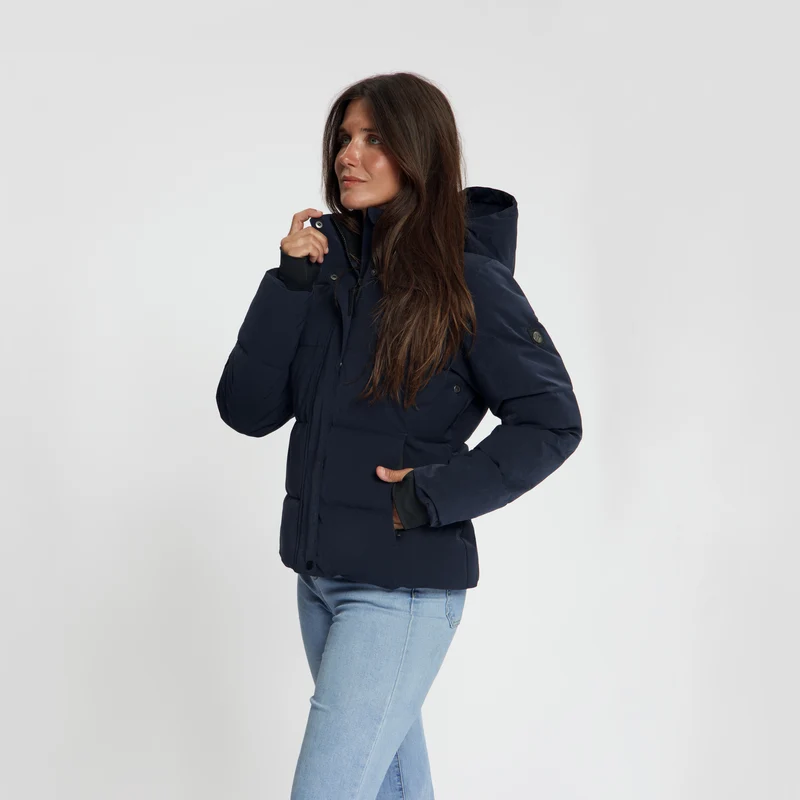 Agnes Damen – Daunen-Winterjacke – Wasserdicht – Marineblau