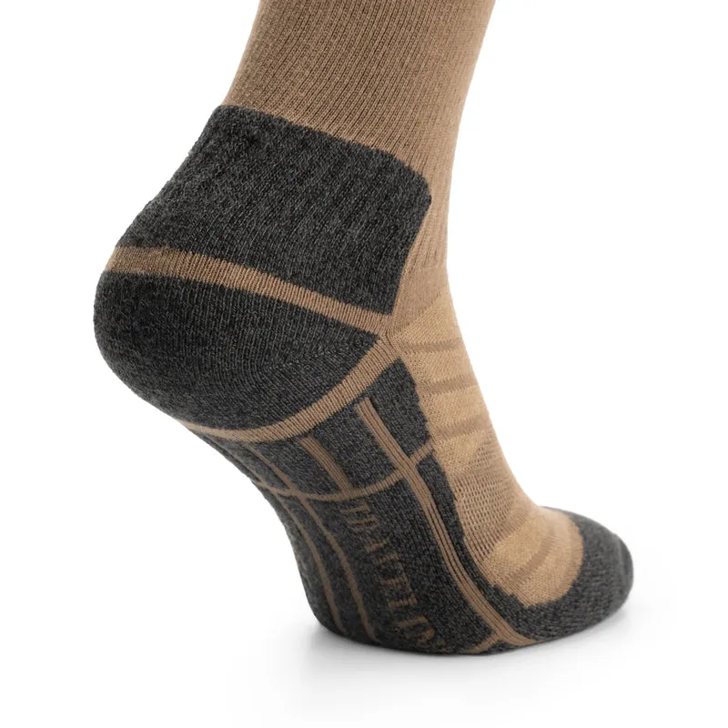 Bran Unisex 2er-Pack Wandersocken – Nahtlos – Braun