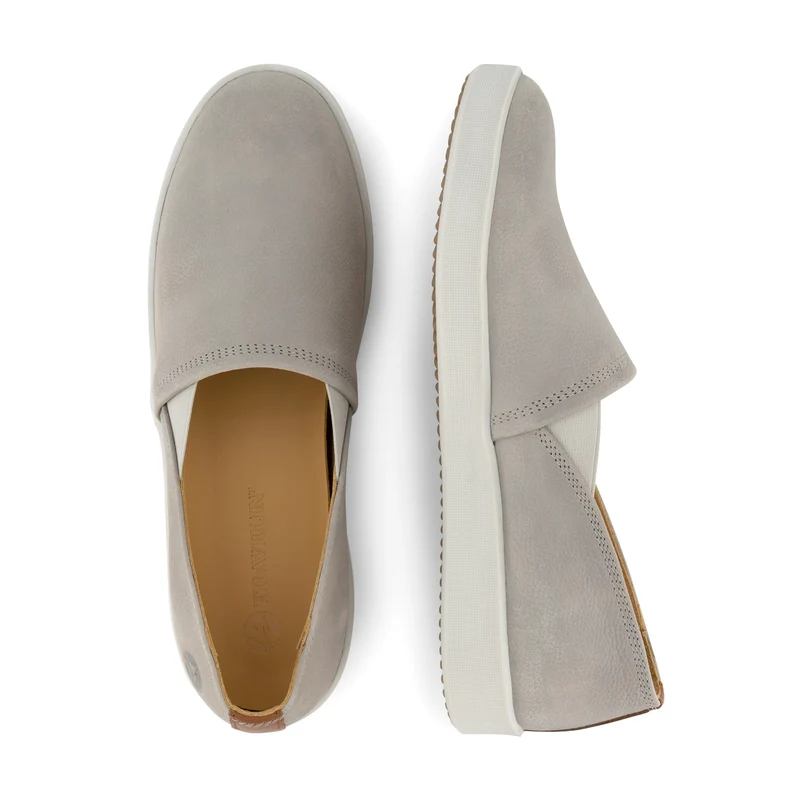 Tours Damen - Slip-On - Nubuk - Grau