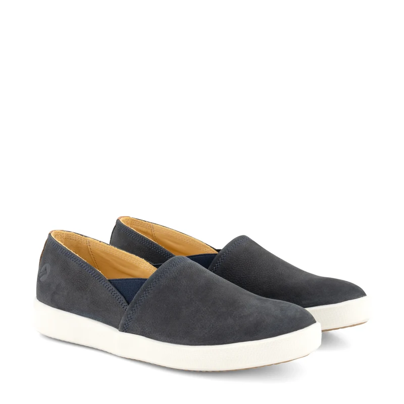Tours Damen - Slip-On - Nubuk - Blau