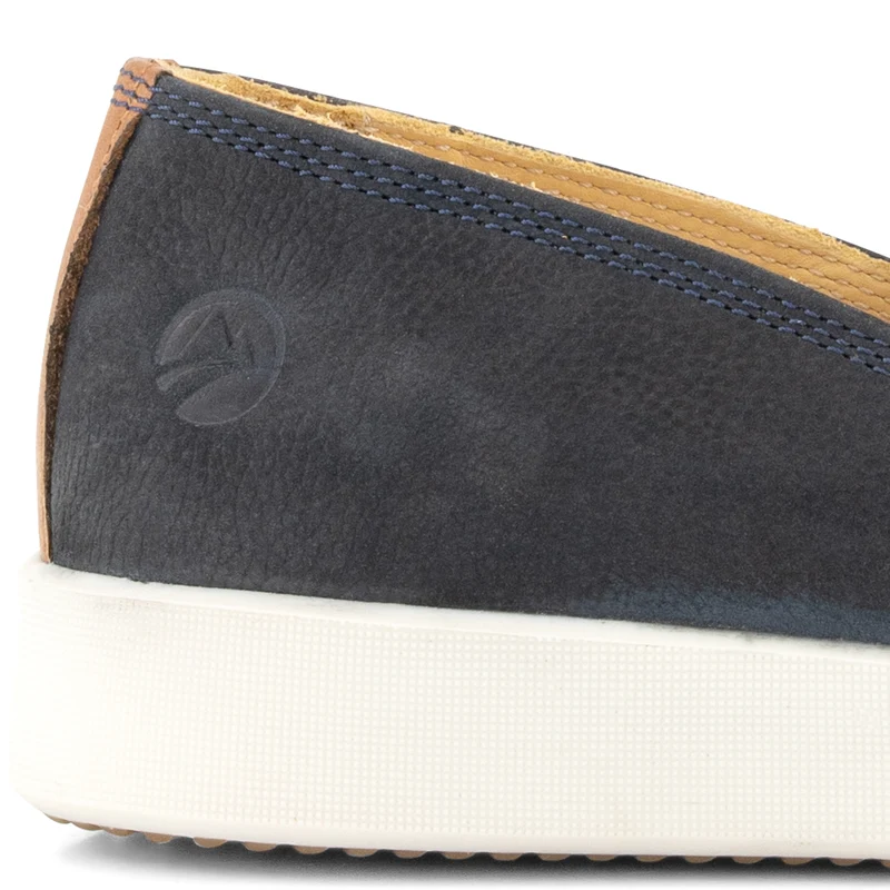 Tours Damen - Slip-On - Nubuk - Blau