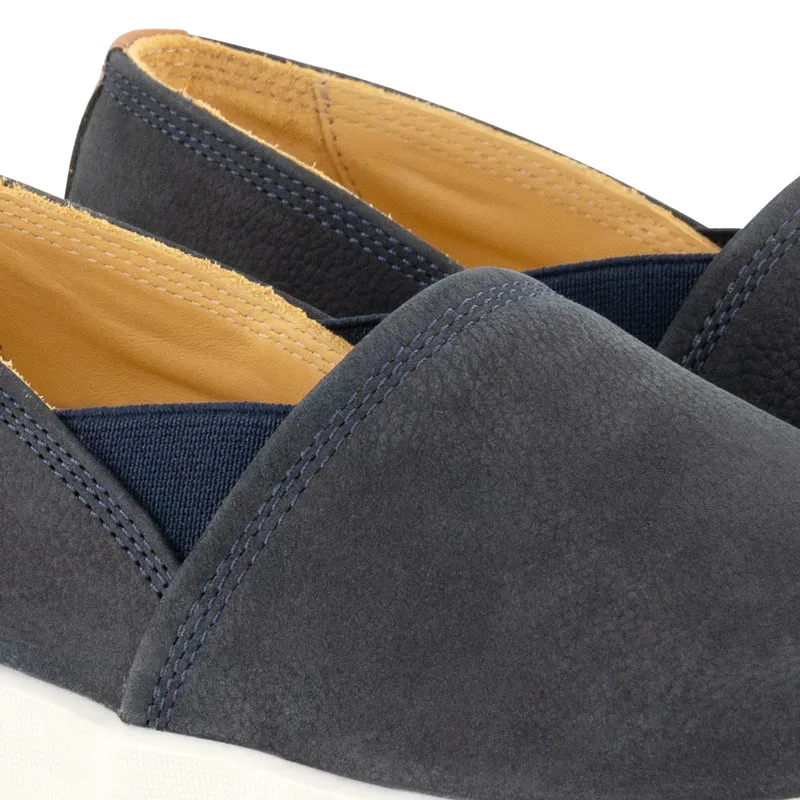 Tours Damen - Slip-On - Nubuk - Blau