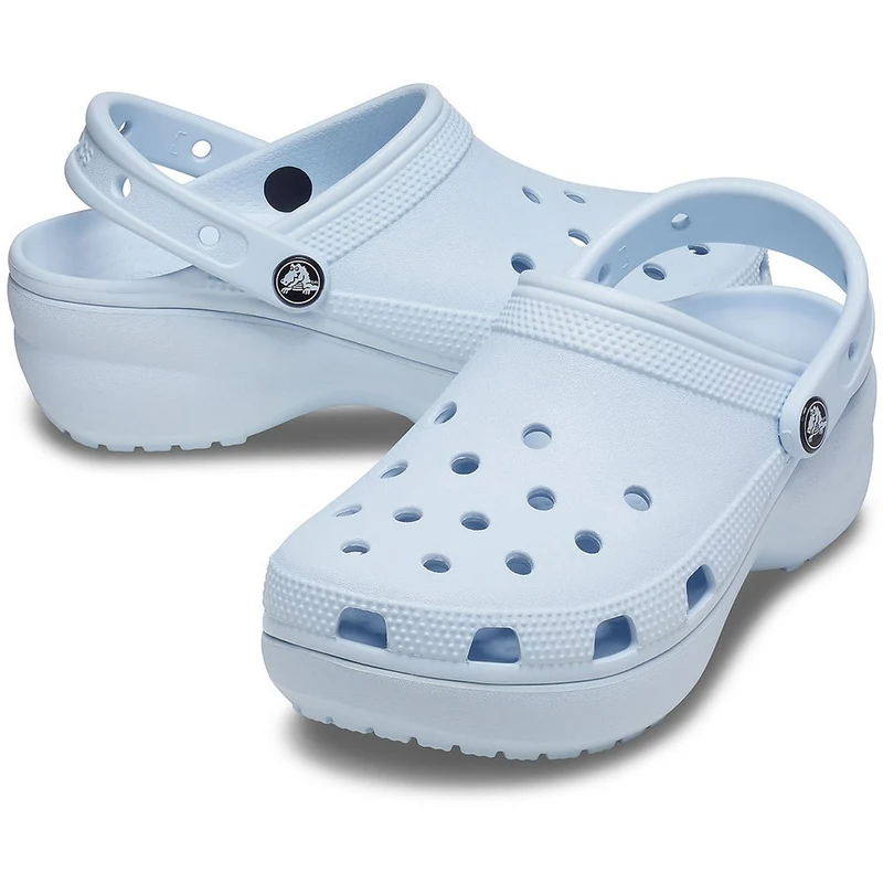 Crocs Klassischer Unisex-Plateau-Clog – Mineralblau