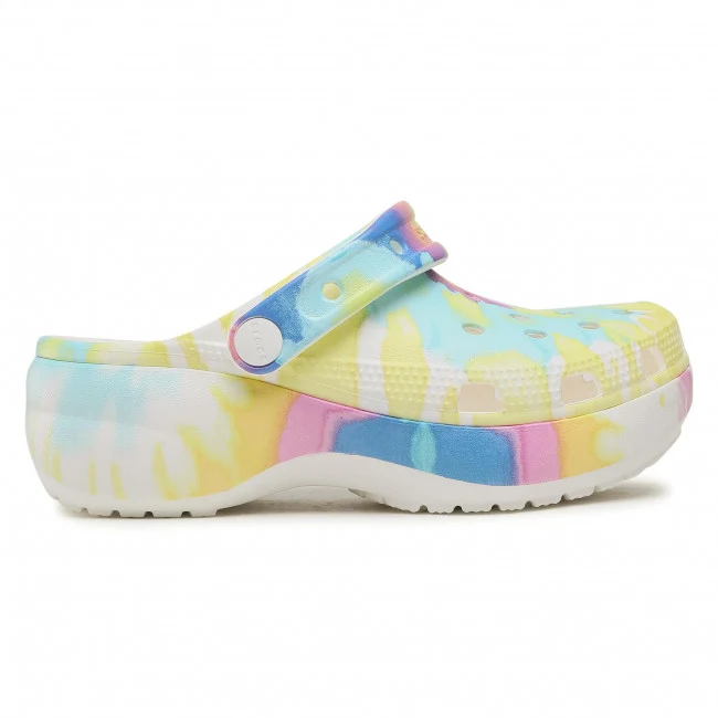 Crocs Klassischer Damen-Plateau-Clog mit Batikmuster