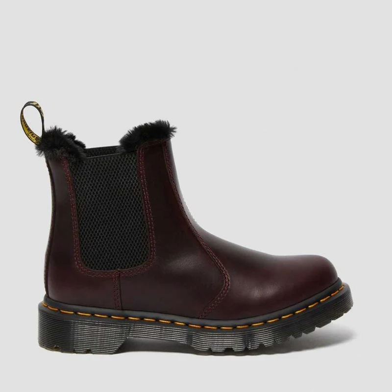 Dr Martens Damen 2976 Leonore Kunstpelzstiefel – Oxblood