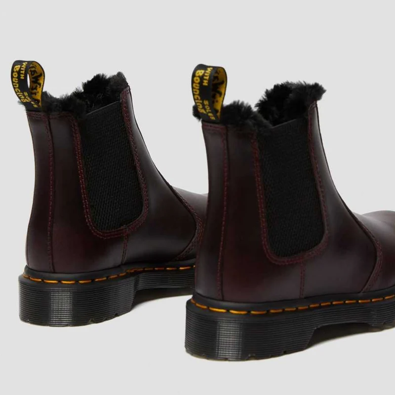 Dr Martens Damen 2976 Leonore Kunstpelzstiefel – Oxblood