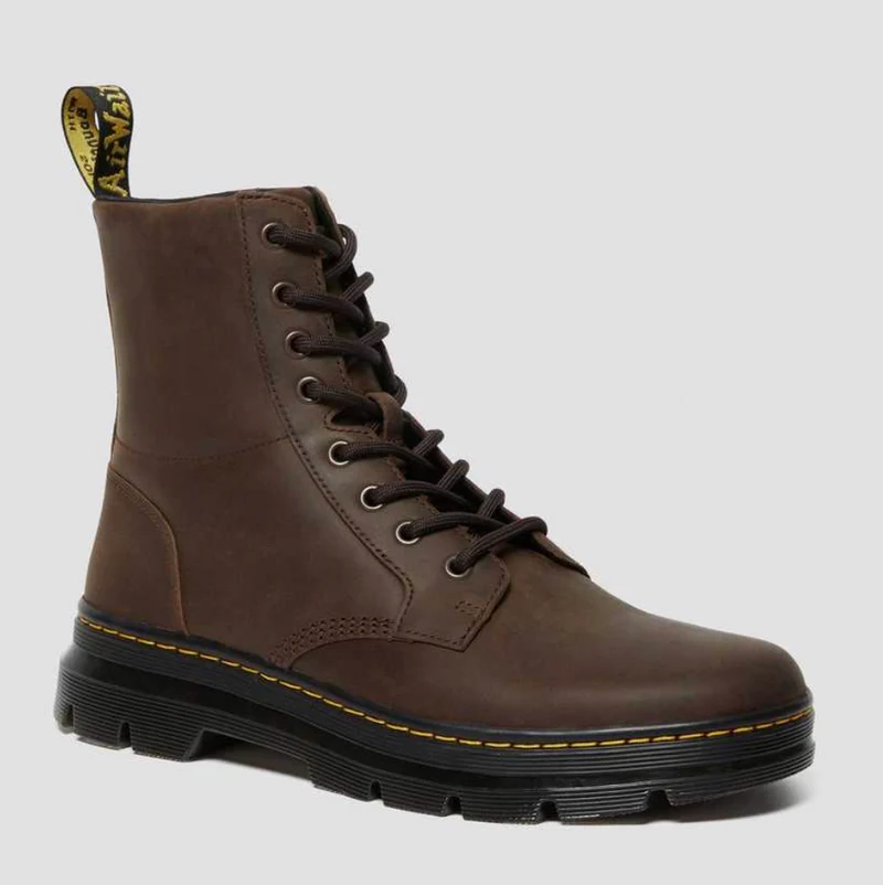 Dr Martens – Combs Lederstiefel – Crazy Horse Brown