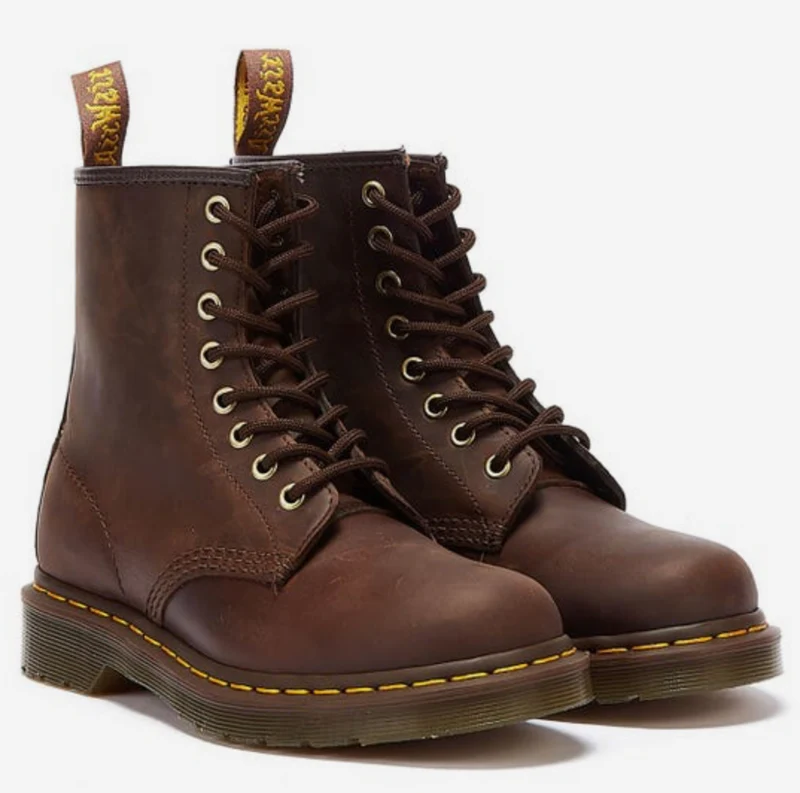 Dr Martens Herren 1460 Gaucho Crazy Horse Stiefel – Braun