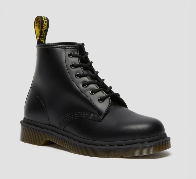 Dr Martens Unisex 101 Glattlederstiefel - Schwarz