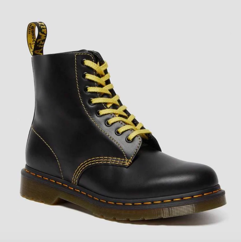 Dr Martens Unisex 1460 Pascal Lederstiefel – Dunkelgrauer Atlas